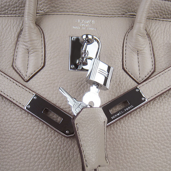 Replica Hermes Birkin 30CM Togo Leather Bag Grey 6088 On Sale